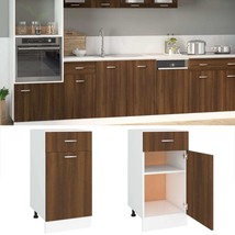 Drawer Bottom Cabinet Brown Oak 40x46x81.5 cm Engineered Wood - £35.46 GBP