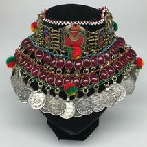Authentic Kuchi Vintage Choker Tribal Bellydance Deco Gypsy ATS Boho Necklace - £79.63 GBP