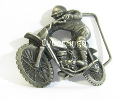 Motocross Belt Buckle 1979 Vintage Metal PREOWNED - £39.33 GBP