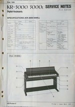 Roland KR-3000 KR-3000L Digital Keyboard Original Service Manual Schemat... - $39.59