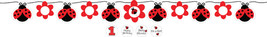Creative Converting 299019 Ladybug Fancy Circle Ribbon Party Banner with Sticker - £35.70 GBP