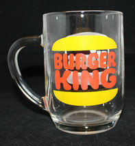 Vintage Burger King Original Hires Root Beer Clear Glass Mug Cup Logo Fr... - £42.69 GBP