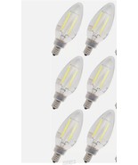 (6) Viribright 35W B10 Dimmable E12 Candelabra Base LED Light Bulb 5000K - $25.79 CAD