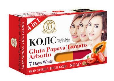 Kojic white Gluta PAPAYA Tomato Arbutin 7days whitening Soap