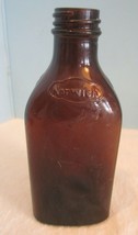Vintage 5 1/2&quot;  BROWN NORWICH MARK  Glass Bottle - $14.40