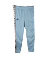 KAPPA Light Blue Track Pants Mens sz Large Sweat Snap Legs Ankle Joggers - $60.00 CAD