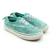 Vans Little Girls Green Underwater Sea Party Lace-up Sneakers Youth Sz 13 - £15.86 GBP