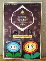 Geek Gear Limited Edition Ice Flower Enamel Lapel Pin - Hard To Find - £22.06 GBP