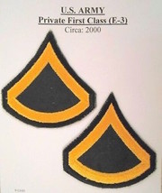 U.S. Army Private First Class E-3 ( Circa: 2000 ) Lot 8 - £3.76 GBP