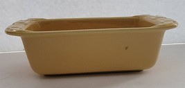 Vintage Longaberger Pottery Yellow Mini 8 1/8&quot; Loaf Pan Baking Dish - $28.71