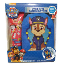 Paw Patrol Bath Buddy Set 4oz Kids Body Wash Soft Wash Mitt Shower Gift - £6.99 GBP
