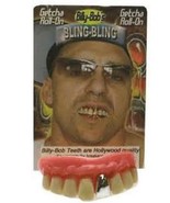 BLING BLING TEETH WITH GOLD TOOTH fake joke bad false #NV1073  billy bob... - $9.01 CAD
