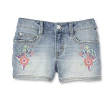 Route 66 Girls Blue Jean Shorts Flowers Light Blue Sizes 8, 10, 14 and 1... - $12.79