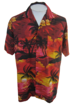 Uluwatu vintage Men Hawaiian camp shirt L pit to pit 24.5 tropical silho... - £23.73 GBP