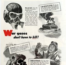 Kidde War Gas 1940s Advertisement Lithograph Military Gas Masks DWCC4 - $99.99