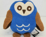 Rare Old Navy 2008 Blue Brown White Owl Stuffed Animal Bean Plush Toy HTF - £16.31 GBP