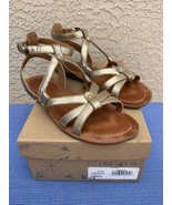 Women’s Indigo Rd. Gold Bronze METALLIC Leather SANDAL ‘Daisy’ Size 8M ~... - $31.62 CAD