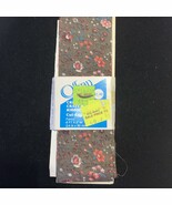 VIntage Offray Floral Ribbon Brown With Pink and White Flowers 8Ft - $113.37 MXN