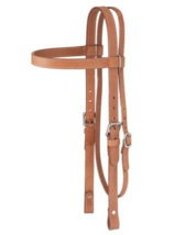 Western Horse Harness Leather Working Ranch Horse Browband Leather Heads... - £17.96 GBP