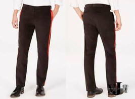 Calvin Klein Mens Velvet Stripe Slim-Fit Pants, Various Sizes - £34.74 GBP
