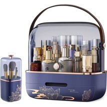 ZXNYH Makeup organizer, Dustproof Large Capacity Cosmetic Display Case Purple - £30.37 GBP