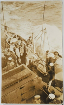 WW2 Era Japanese Sailors taken Aboard USS Sterett RPPC Postcard P19 - £39.46 GBP