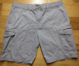 SAKS FIFTH AVENUE Deluxe Gray Cargo Shorts Men&#39;s Bottom size W38 Flat Fr... - $20.05