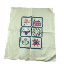 Finished Cross Stitch Creative Circle Quilt Block Sampler Model 1647 - $27.72