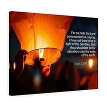 Express Your Love Gifts Bible Verse Canvas Light of The Gentiles Acts 13:47Chris - £111.38 GBP