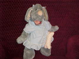 16" Wrinkles Girl Puppet Plush Toy With Complete Outfit and Bone Ganz Bros 1981  - $49.49