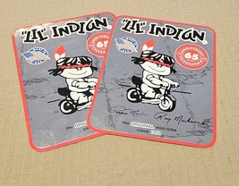 LIL Indian 65th Anniversary Number Plate Decal Mini Bike Silver Red/Blac... - $12.99+
