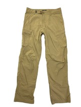 REI Cargo Pants Mens 30x30 Brown Relaxed Fit Belted Snap Roll Up Stretch... - £25.94 GBP