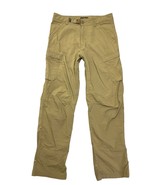 REI Cargo Pants Mens 30x30 Brown Relaxed Fit Belted Snap Roll Up Stretch... - £26.09 GBP
