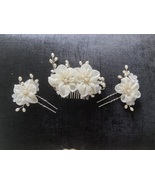 Wedding/Bridal Hair comb and hairpins set of 3 Hair Accessories Elegant - £9.24 GBP