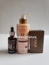Purec egyptian magic gold lotion,soap and egyptian magic whitening serum - £55.13 GBP