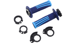ODI Emig Pro V2 Soft MX Lock On Locking Grips Blue/Light Blue 2 &amp; 4 Stro... - $32.95