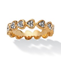 Womens 14K Simulated Diamond Heart Ring Size 5 6 7 8 9 10 - £63.79 GBP