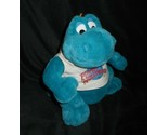 VINTAGE PLANET HOLLYWOOD BUBBA BLUE BABY DRAGON MUSICAL STUFFED ANIMAL P... - $46.55