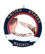 MARINE PICTURE FRAME PERSONALIZED CHRISTMAS ORNAMENT GIFT HOLIDAY PRESENT - £9.69 GBP