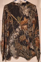 Russell Outdoors Mossy Oak Break Up T-Shirt Size 2XL Long Sleeve 100% Cotton - £15.21 GBP