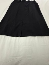 Sag Harbor Stretch Petite S72463 Women's Black Zip & Slit Pull-On Skirt Size 14P image 5