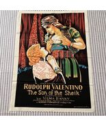 Wesco-Reltex The Son Of The Sheik MOVIE POSTER 1982 Fabric 22x29” Valentino - $37.82 CAD