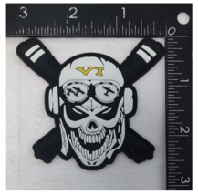 NAVY VT-6 SHOOTERS SKULL MILITARY HOOK &amp; LOOP GLOW PVC PATCH - £31.96 GBP