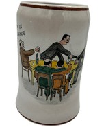 Vintage Musical Beer Stein Mug plays mes amis de la table ronde Swiss Ma... - $25.65