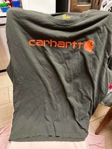 Carhartt Shirt Size 2XL Grey With Orange Writing - £15.48 GBP