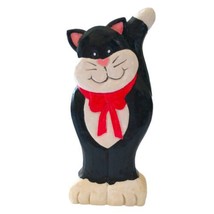 Whimsical Cat Figure Anthropomorphic Tuxedo Kitty Kitten Hermitage Pottery Vtg - £19.11 GBP