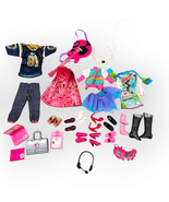 Barbie Accessories 24 Piece Mixed Lot Clothes Shoes Laptop Guitar Headph... - £15.55 GBP