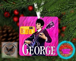 Beatles GEORGE Revell Model Kit Art Aluminum Square Christmas Ornament w... - $249.18 MXN