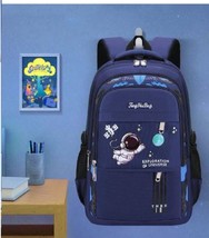 Kid&#39;s Waterproof Blue Astronaut Padded Backpack 15.4&quot; Inch - £11.75 GBP