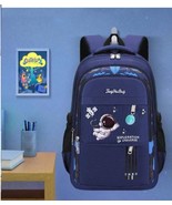 Kid&#39;s Waterproof Blue Astronaut Padded Backpack 15.4&quot; Inch - $20.55 CAD